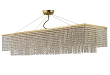 Люстра подвесная Milano E 1.5.120X30.502 G Arti Lampadari прозрачная на 10 ламп, основание золотое в стиле классический Люстра подвесная Milano E 1.5.120X30.502 G Arti Lampadari прозрачная на 10 ламп, основание золотое в стиле классический